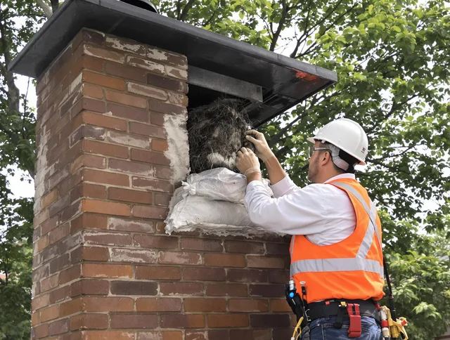 Humane removal of debris and animals by Maple Heights Chimney Sweep in Maple Heights, OH