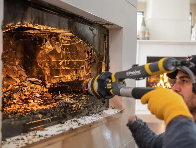 Professional chimney cleaning by Maple Heights Chimney Sweep in Maple Heights, OH