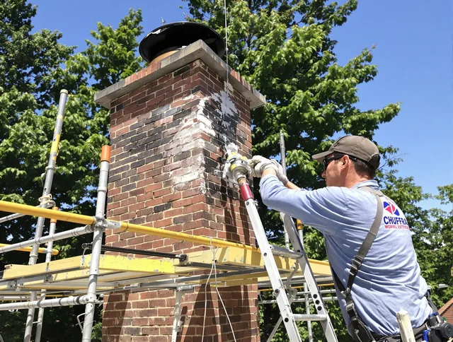 Structural chimney repair by Maple Heights Chimney Sweep in Maple Heights, OH