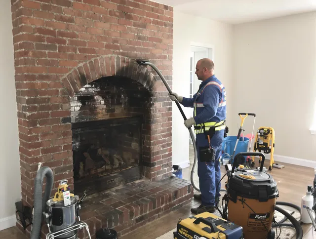 Maple Heights Chimney Sweep expert performing detailed chimney sweep in Maple Heights, OH