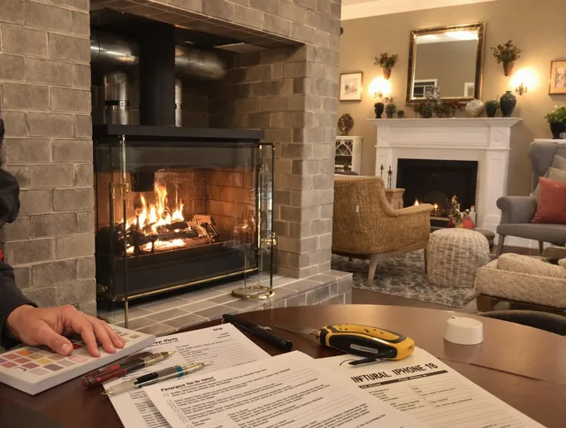 Maple Heights Chimney Sweep verifying fireplace safety measures in Maple Heights, OH