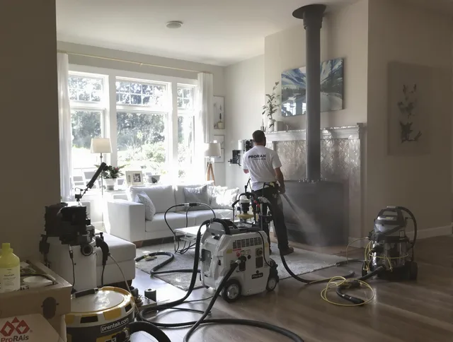 Soot removal service by Maple Heights Chimney Sweep for a fireplace in Maple Heights, OH