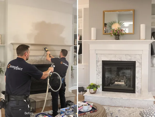 Professional soot removal by Maple Heights Chimney Sweep team in Maple Heights, OH